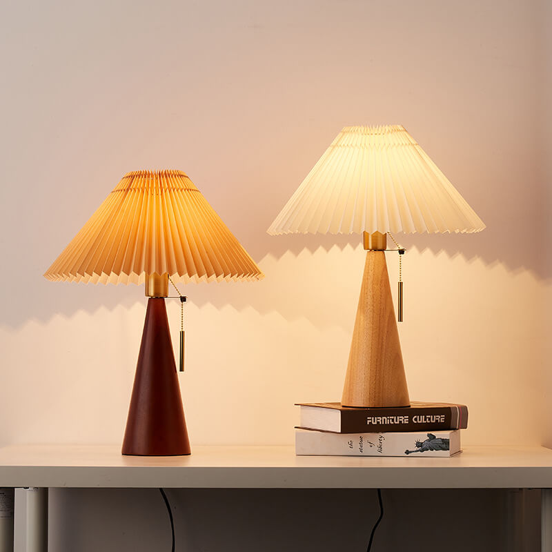 Japanese Table Lamp in Wood and Washi Paper – Zen