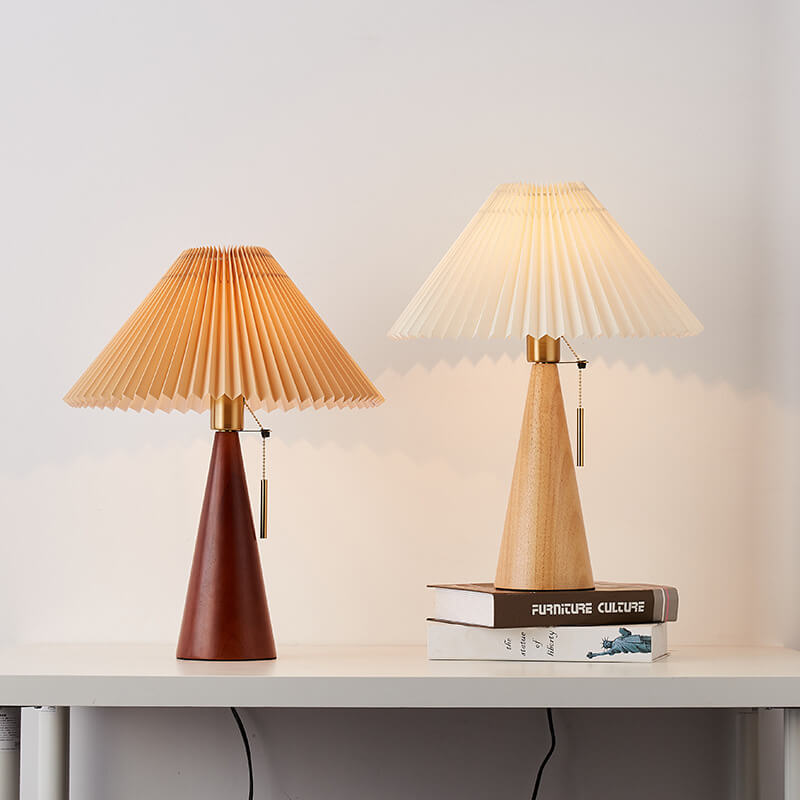 Japanese Table Lamp in Wood and Washi Paper – Zen