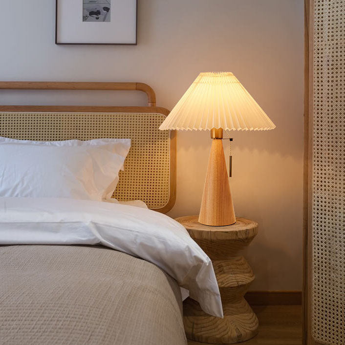 Japanese Table Lamp in Wood and Washi Paper – Zen