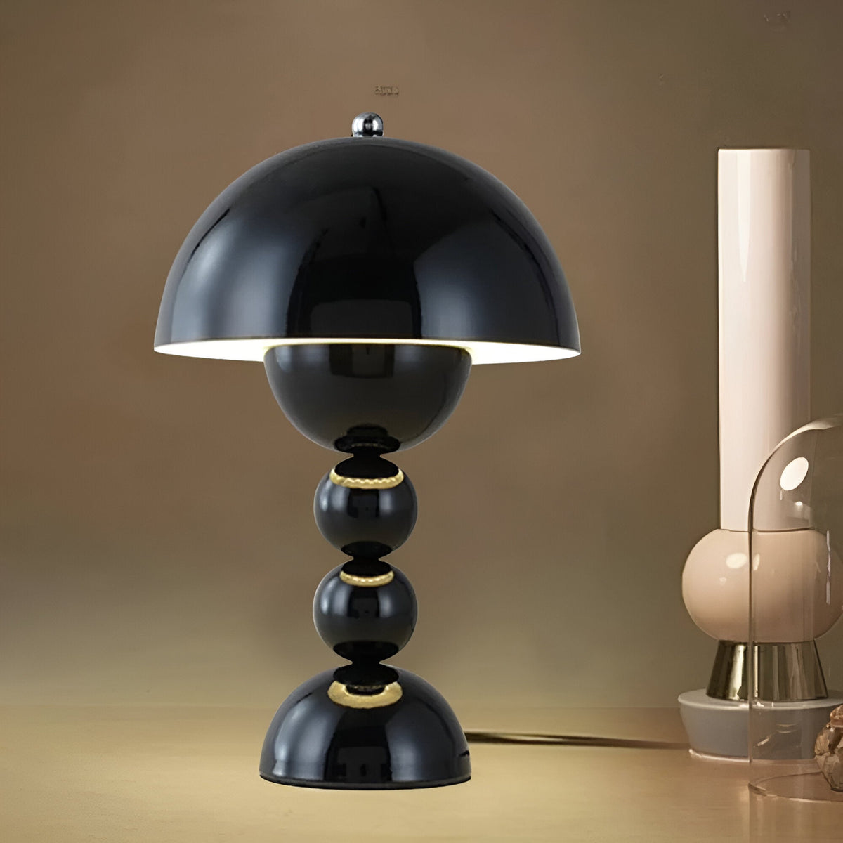 Cordless Table Lamp – Stacked Sphere Base Design – View 23
