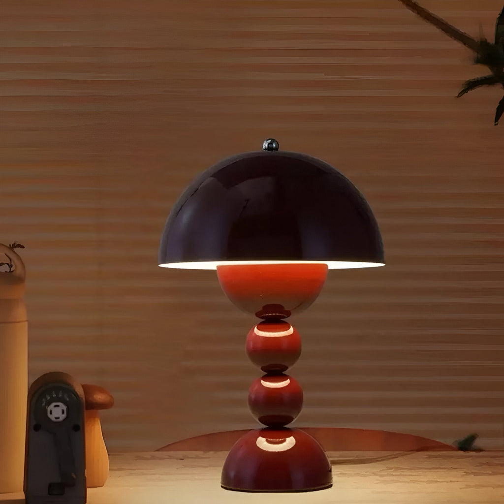 Cordless Table Lamp – Stacked Sphere Base Design – View 5