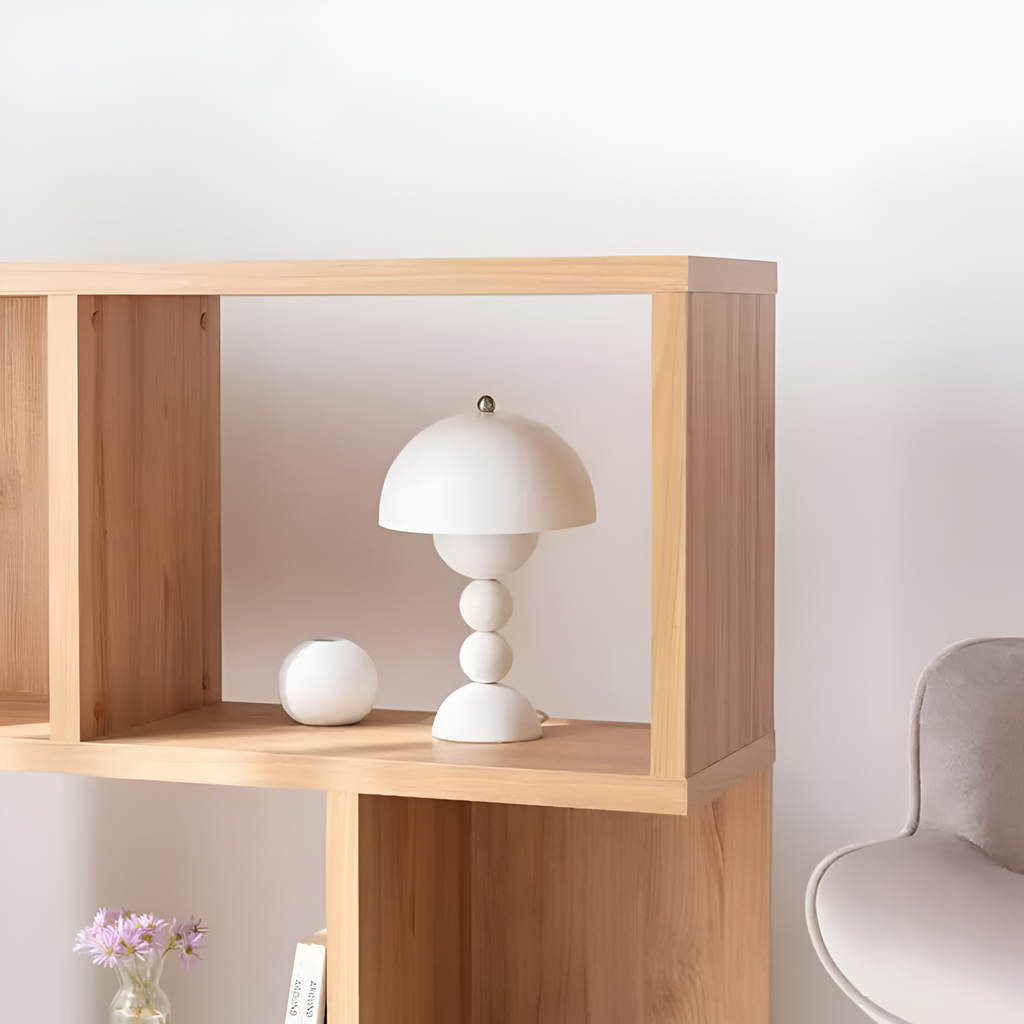 Cordless Table Lamp – Stacked Sphere Base Design – View 2