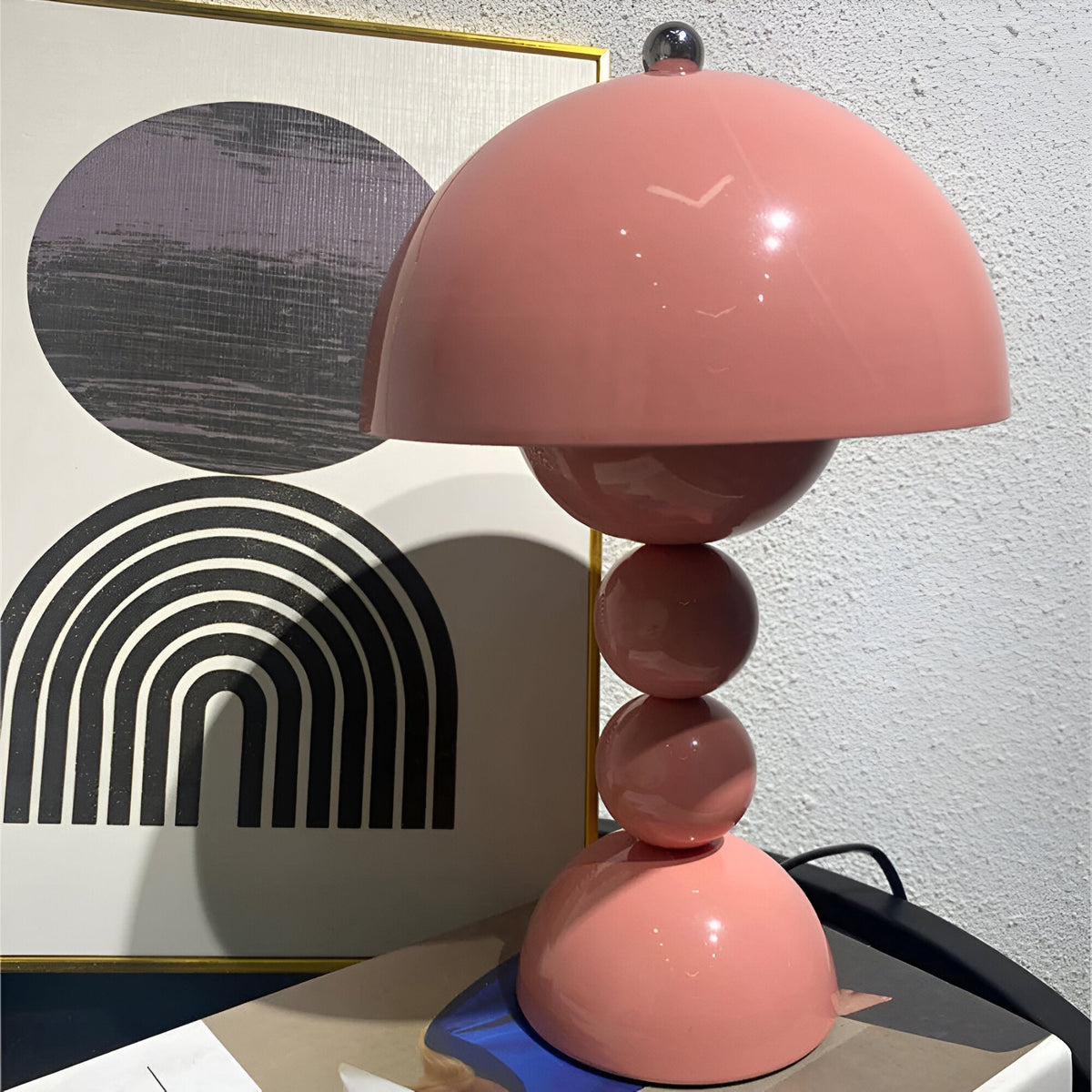 Cordless Table Lamp – Stacked Sphere Base Design – View 16