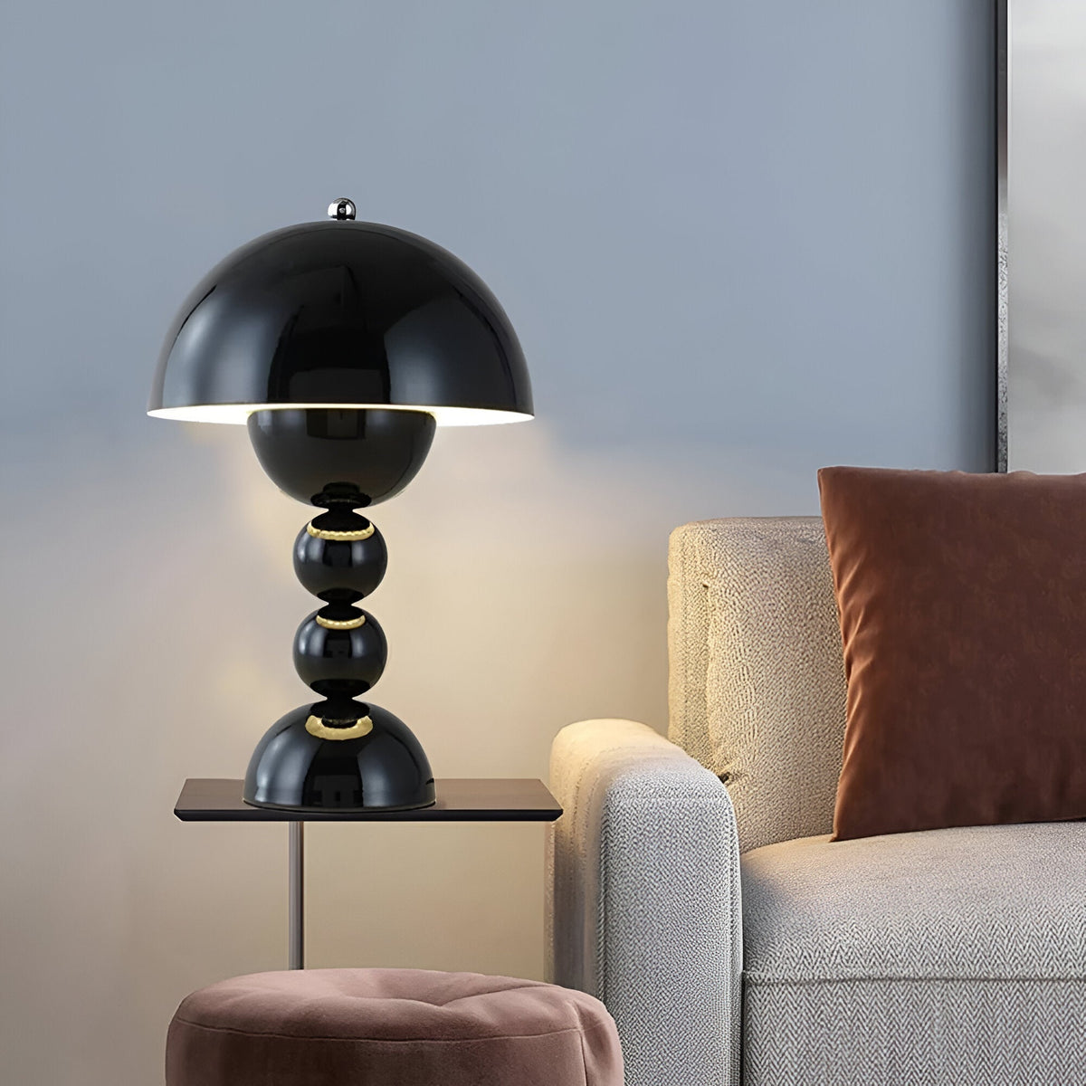 Cordless Table Lamp – Stacked Sphere Base Design – View 24