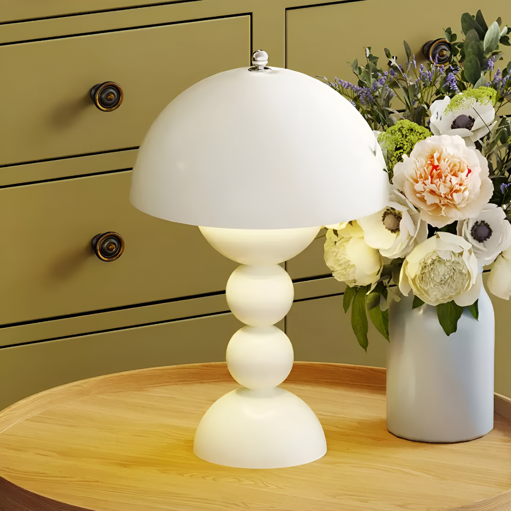Cordless Table Lamp – Stacked Sphere Base Design – View 3