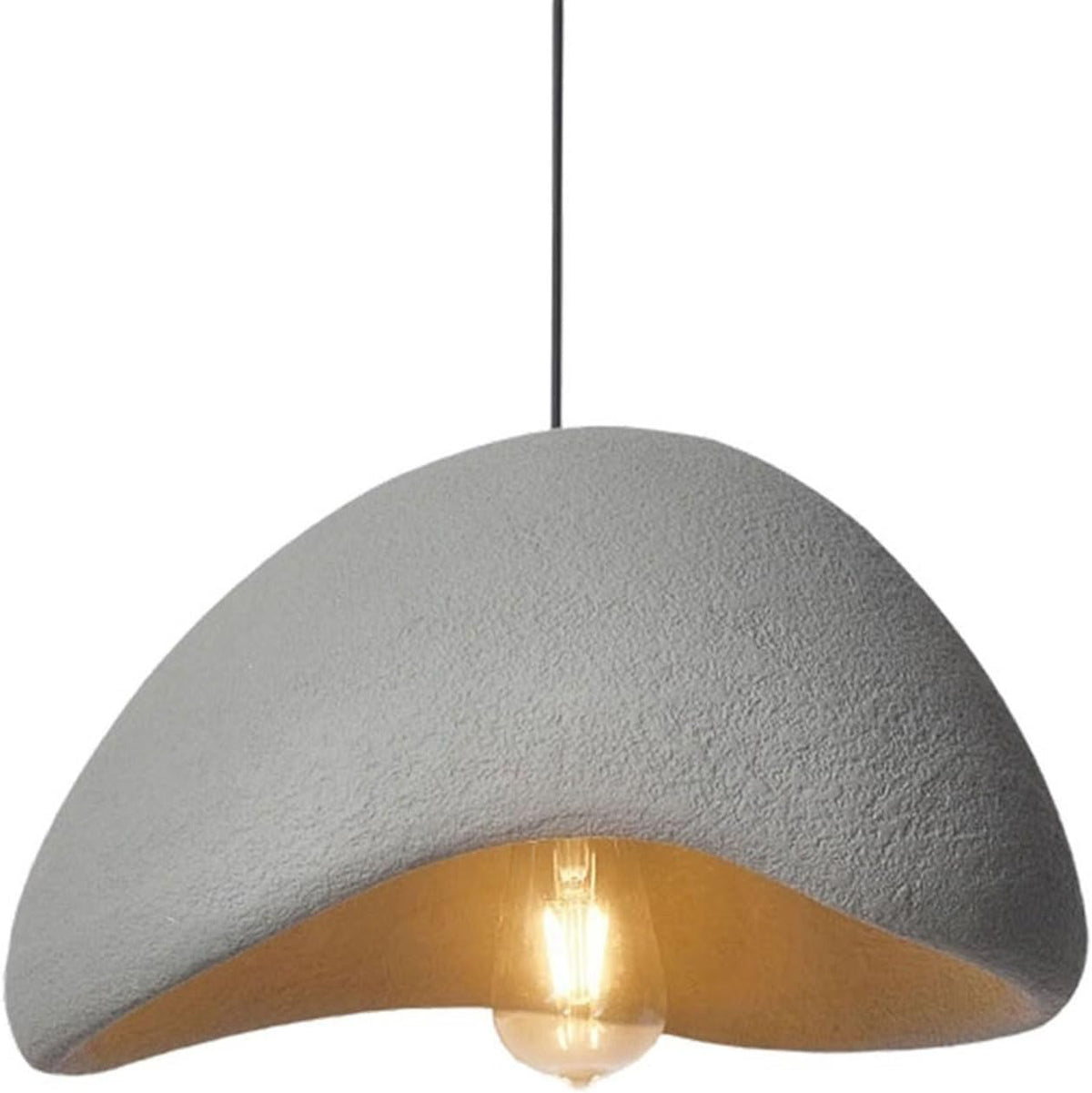 Cloud Japandi Pendant Light – Matt Textured Organic Shade
