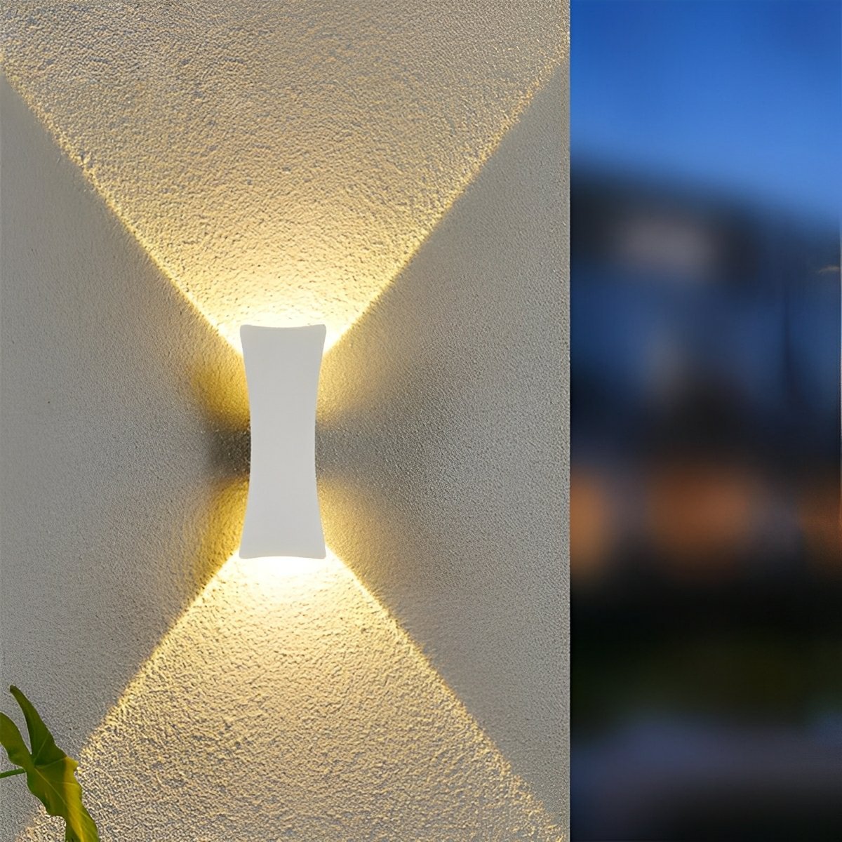Arc Up-and-Down Outdoor Wall Light – Black Aluminium, IP65, 10W LED, H 24cm