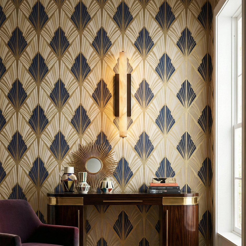 Audon Wall Light – Natural Alabaster – Soft Diffusion, E27 (ES) Cap