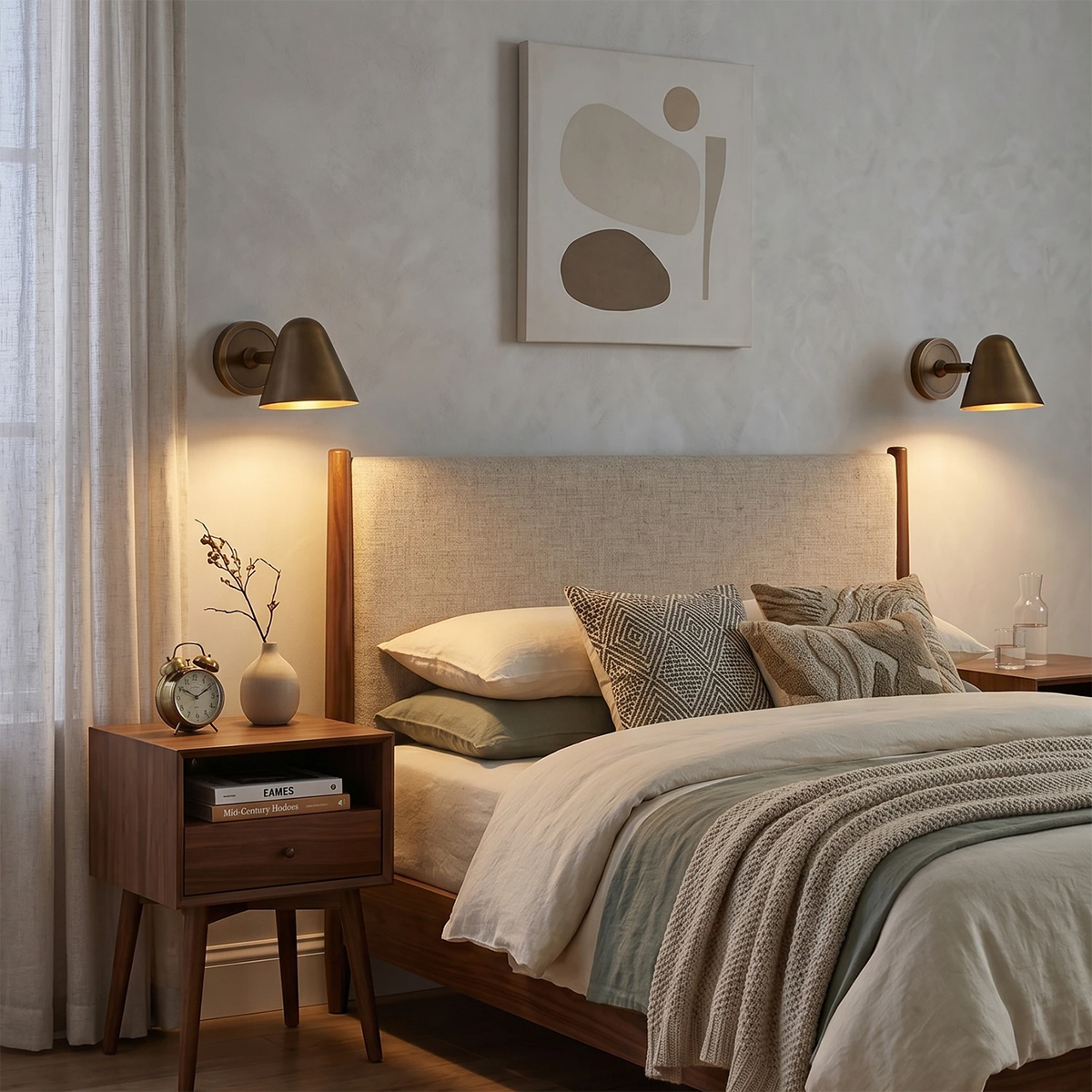 Ballstonn Wall Light – Brushed Brass – Focused Light, GU10 Cap, Dia. 13.5cm