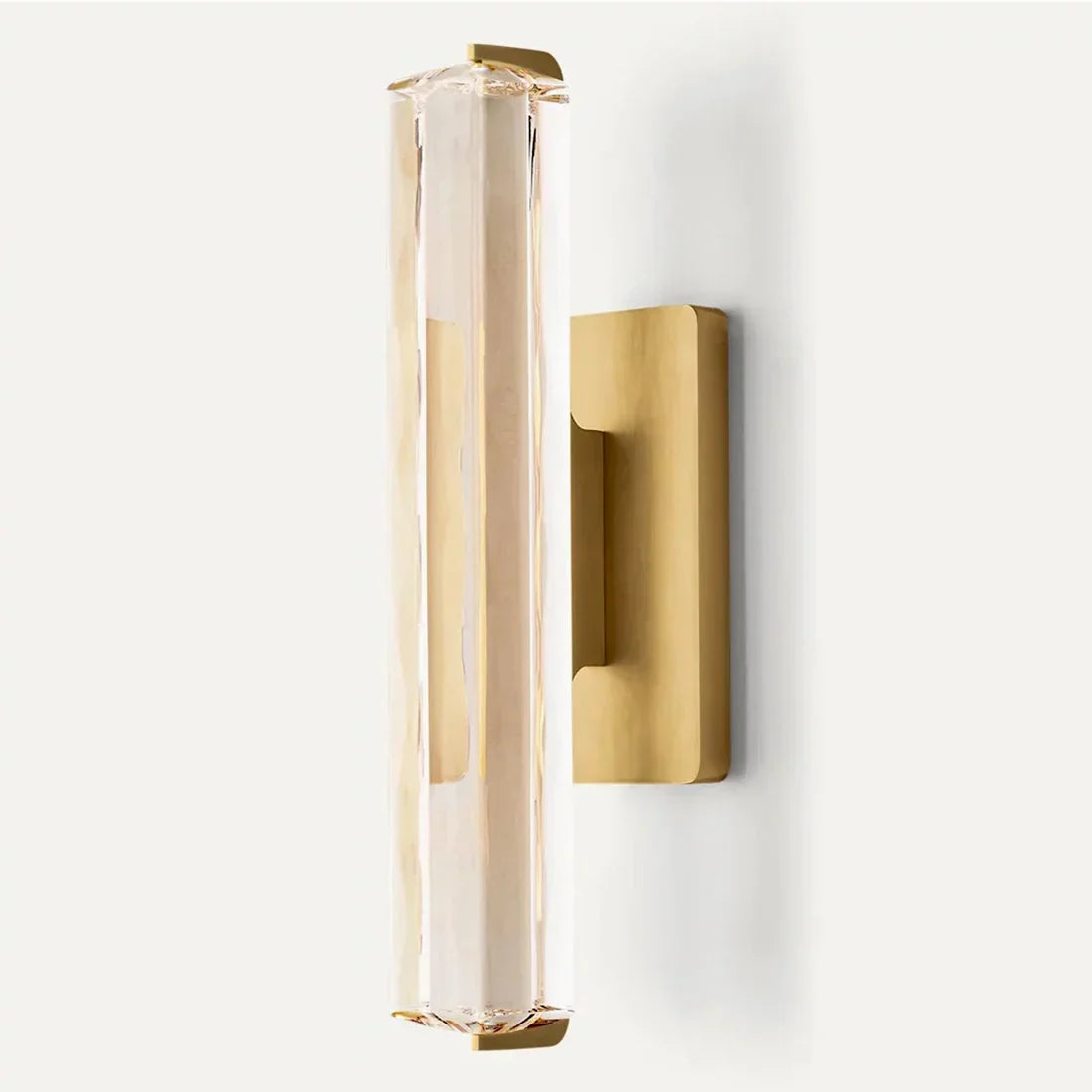 Brass and Black Crystal Wall Light – Dimmable Ambient LED