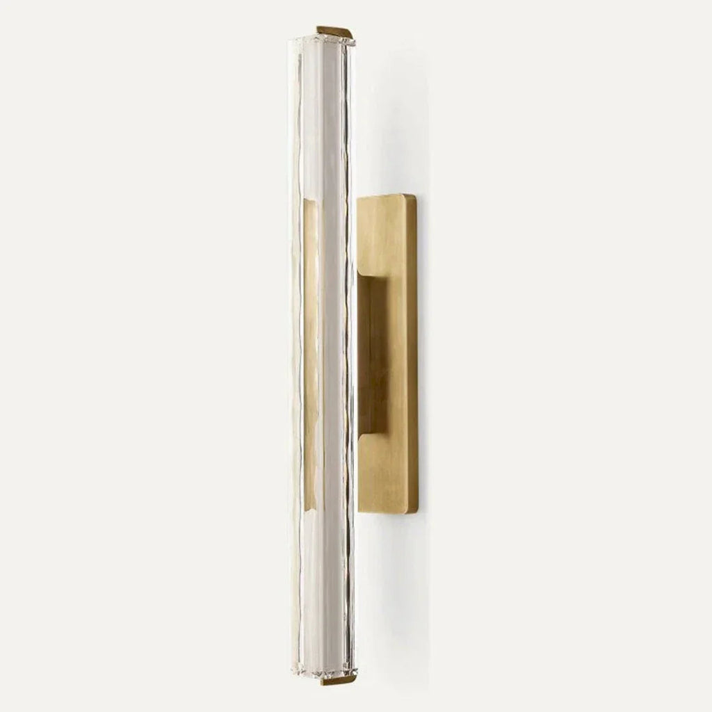 Brass and Black Crystal Wall Light – Dimmable Ambient LED