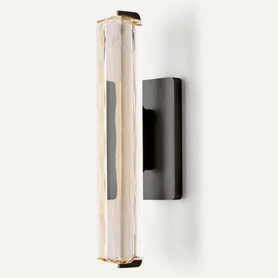 Brass and Black Crystal Wall Light – Dimmable Ambient LED