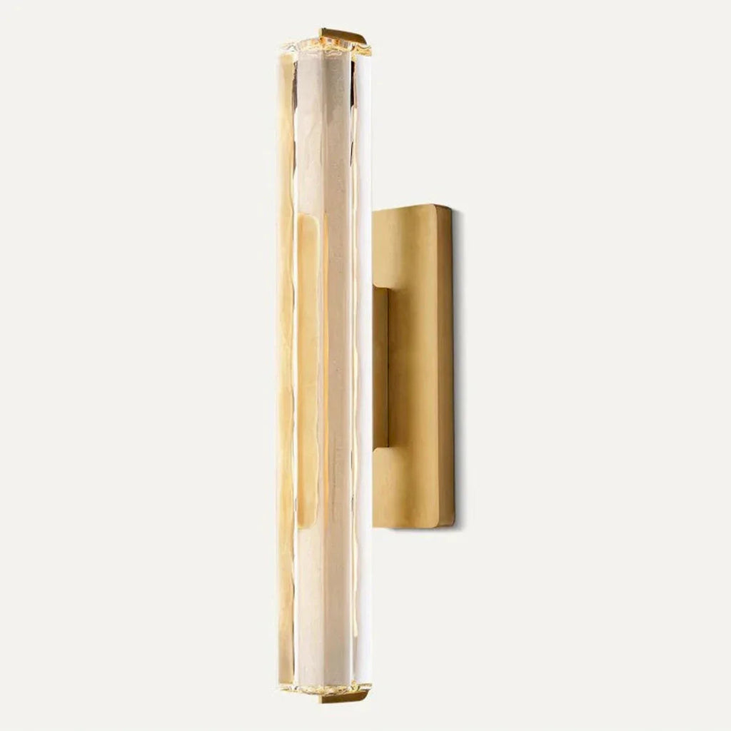 Brass and Black Crystal Wall Light – Dimmable Ambient LED