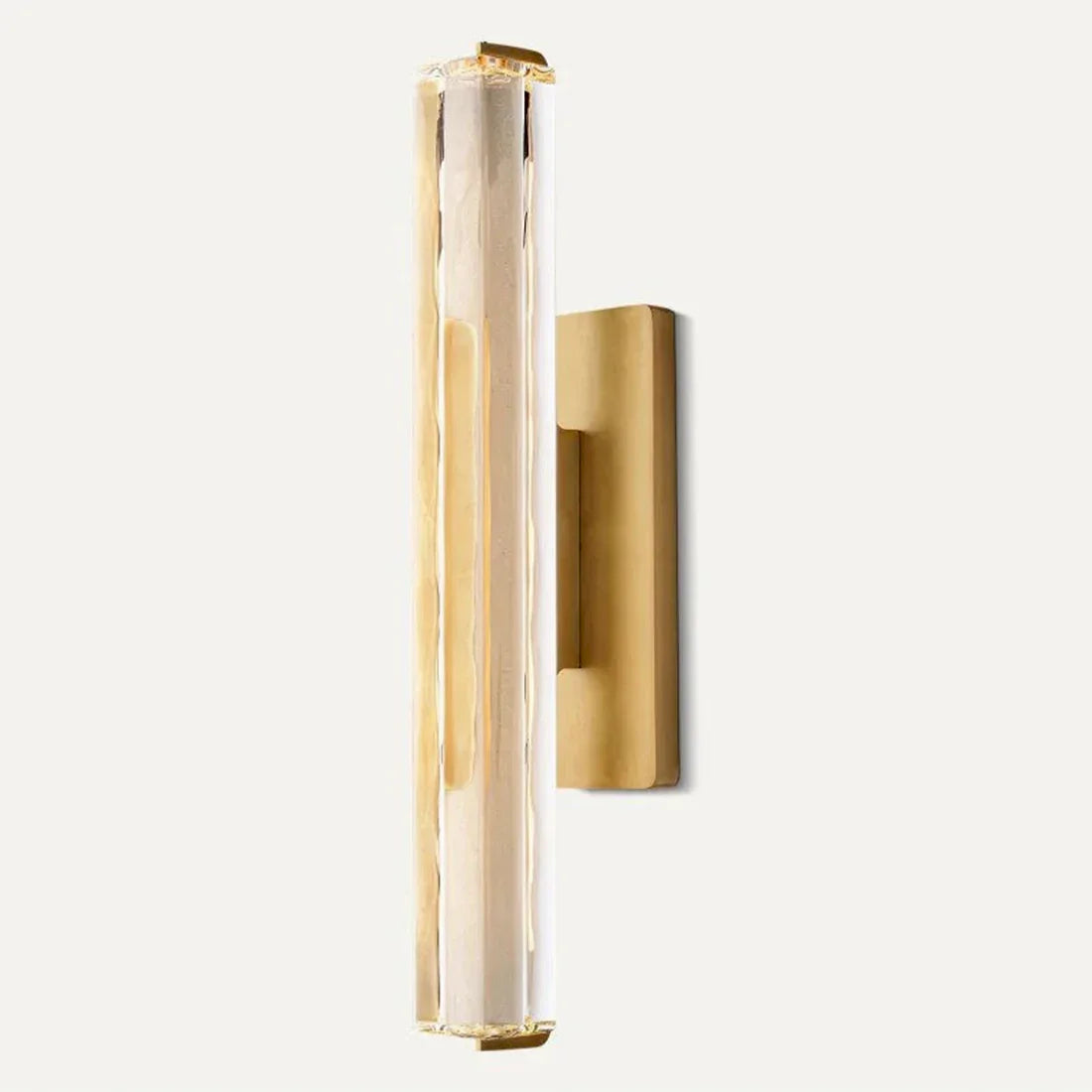 Brass and Black Crystal Wall Light – Dimmable Ambient LED