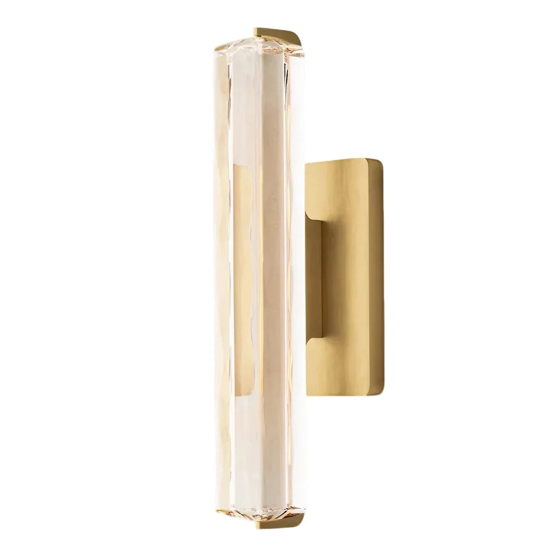Brass and Black Crystal Wall Light – Dimmable Ambient LED