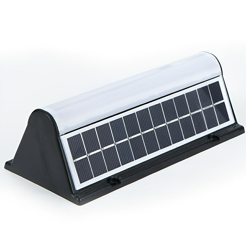 Minimalist Solar Outdoor Wall Light – Black Aluminium, IP65, H 20 to 100cm