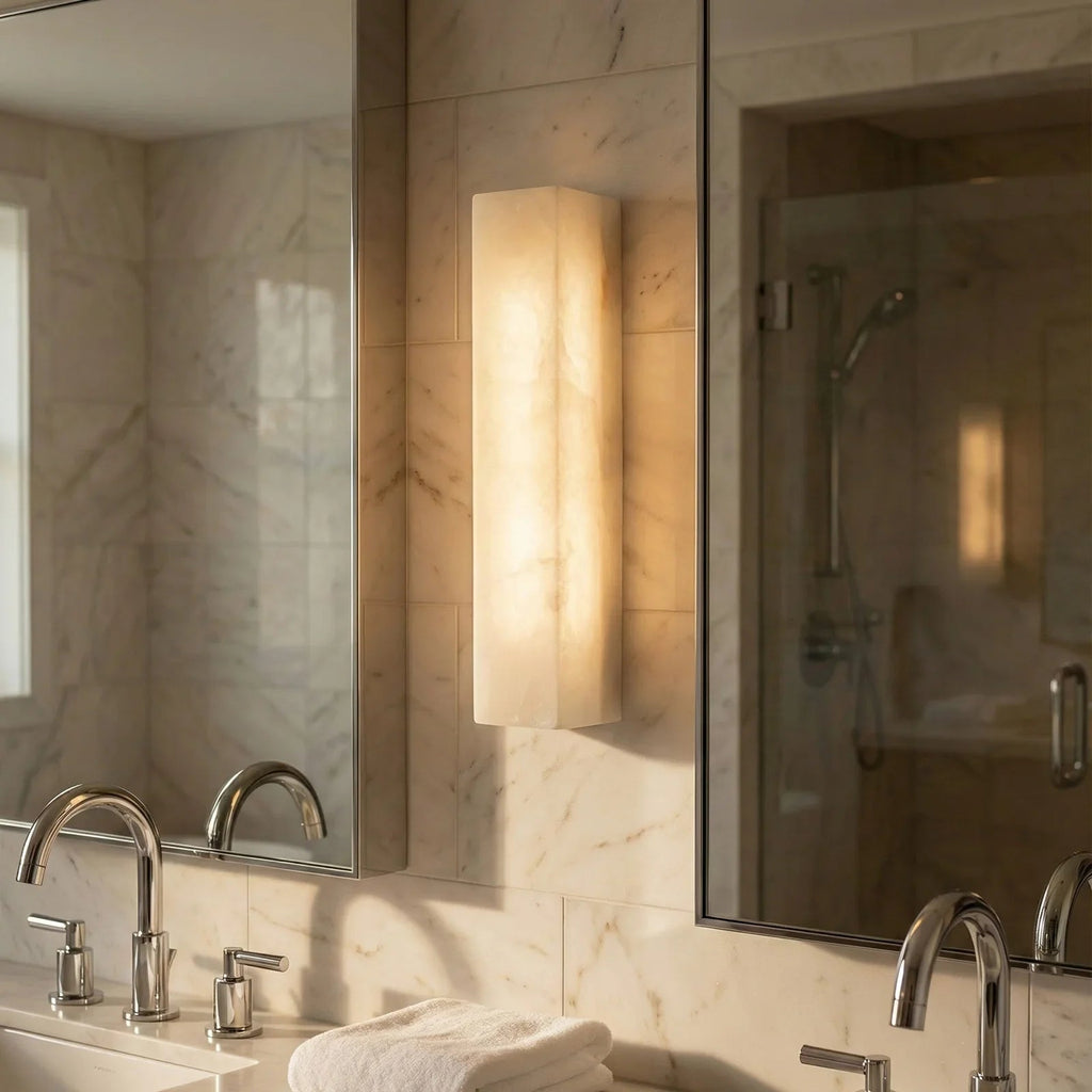 Alabastrine Wall Light – White Alabaster, Integrated LED