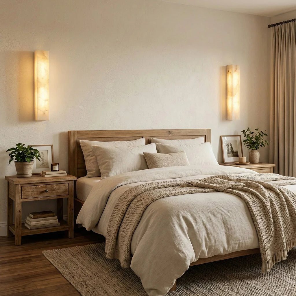 Alabastrine Wall Light – White Alabaster, Integrated LED