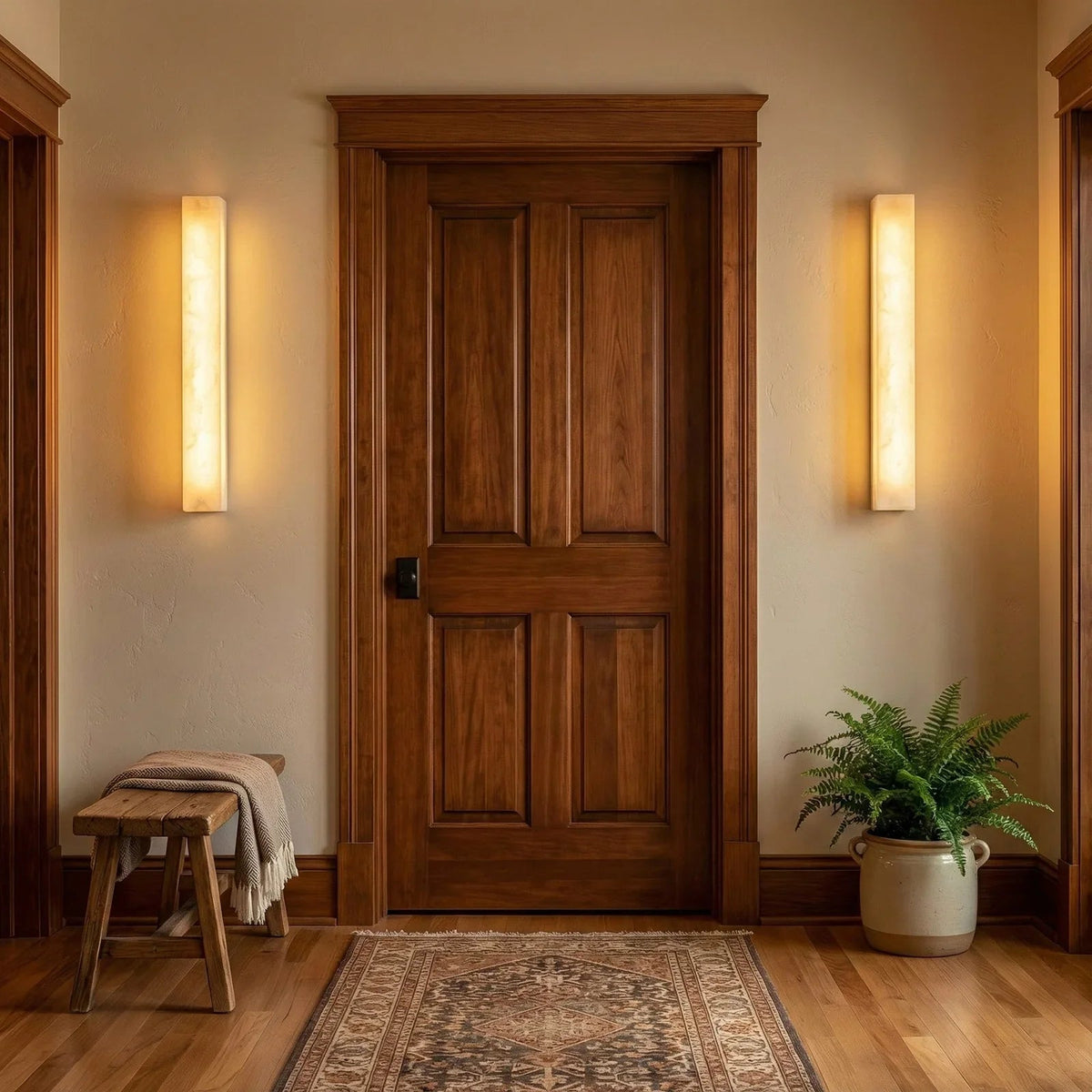 Alabastrine Wall Light – White Alabaster, Integrated LED