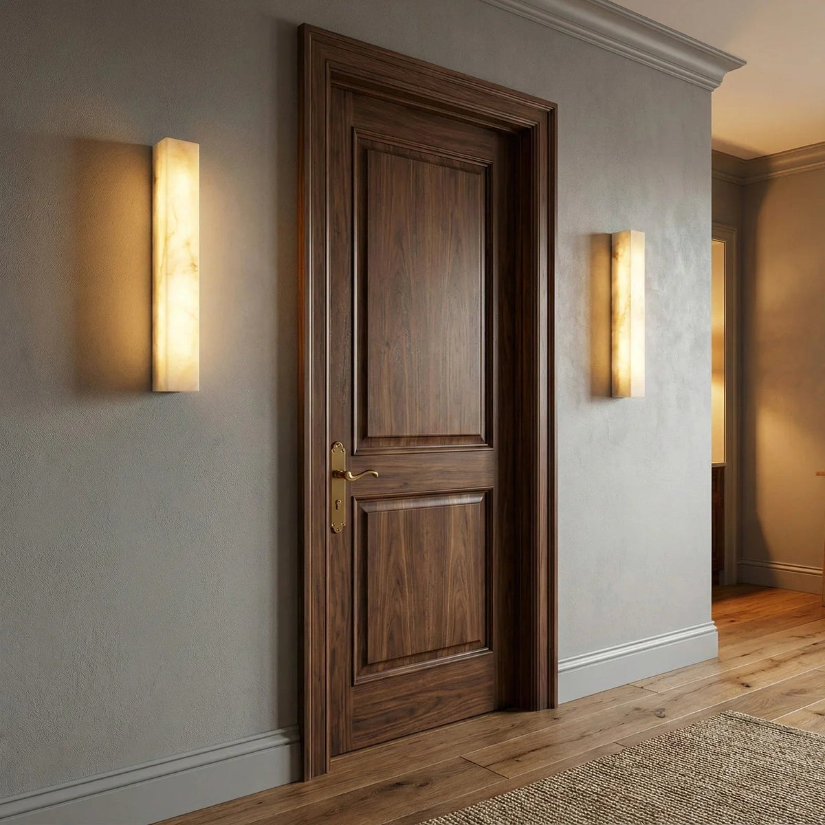 Alabastrine Wall Light – White Alabaster, Integrated LED