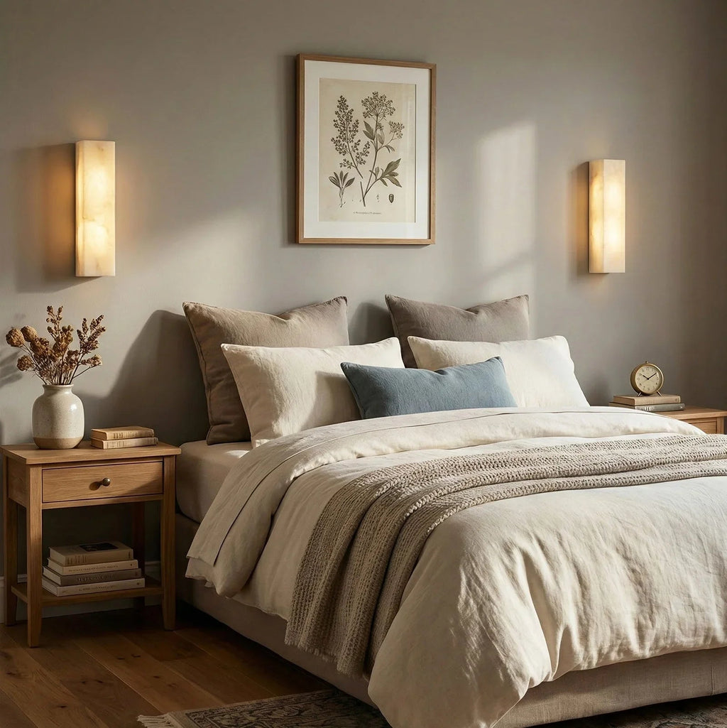 Alabastrine Wall Light – White Alabaster, Integrated LED