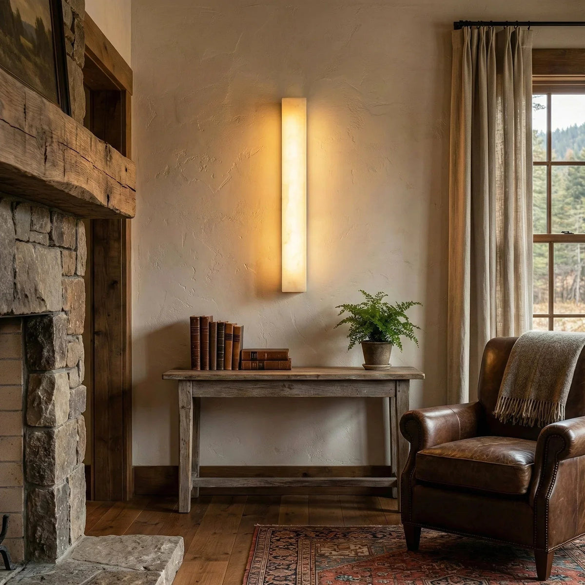 Alabastrine Wall Light – White Alabaster, Integrated LED