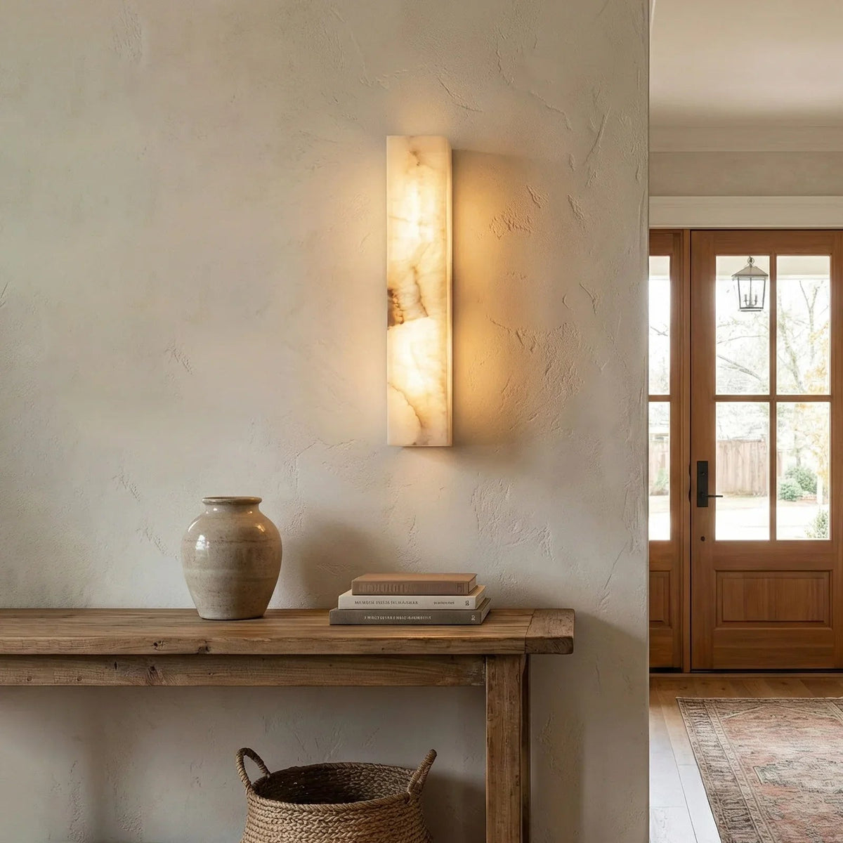 Alabastrine Wall Light – White Alabaster, Integrated LED