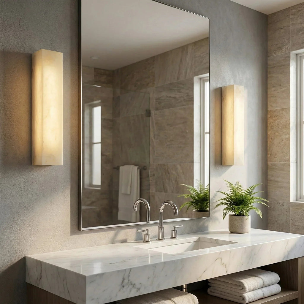 Alabastrine Wall Light – White Alabaster, Integrated LED