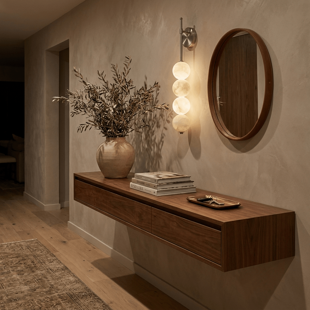 Aurelle four-globe natural alabaster wall light — image 6
