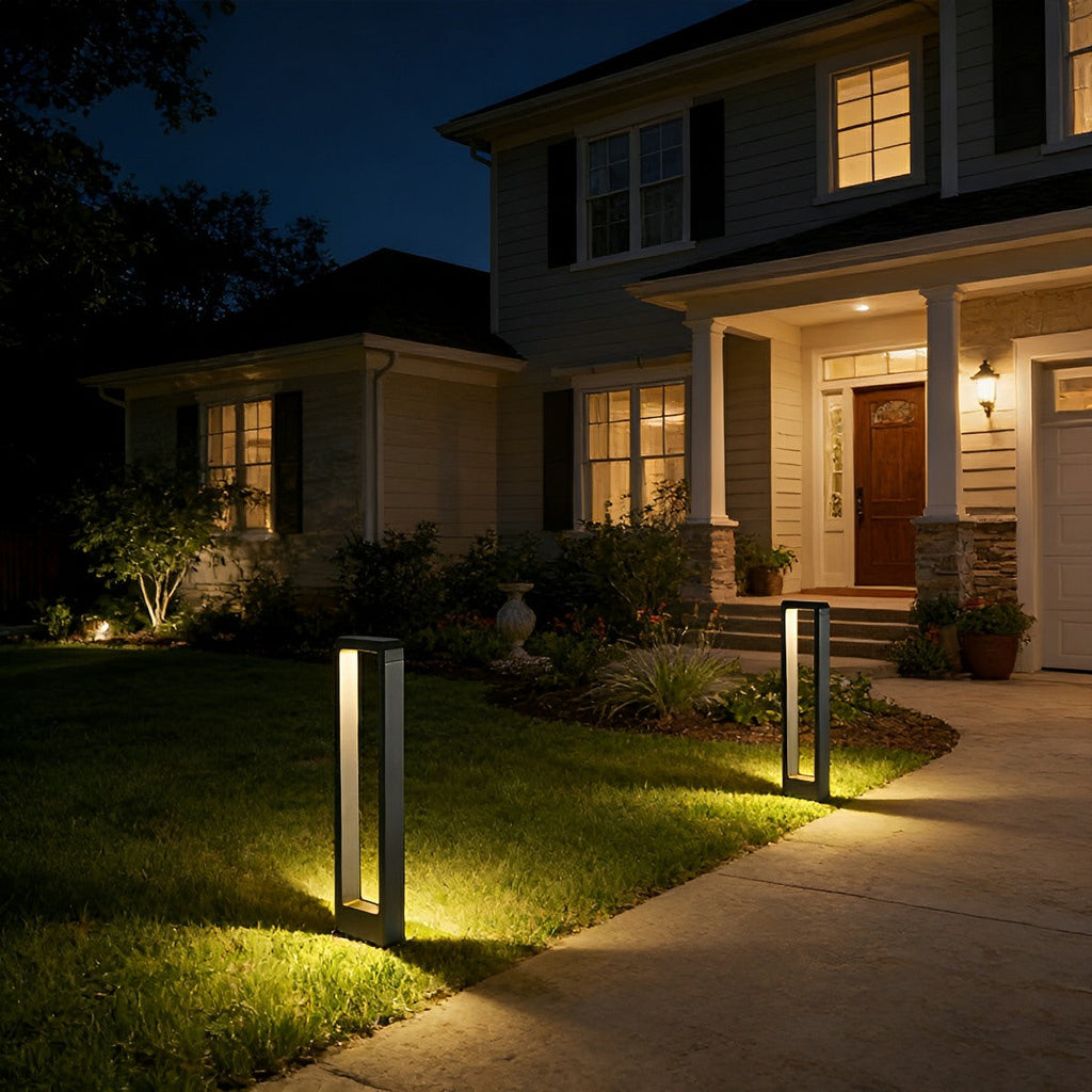 Parth Bollard Light – Black Aluminium, IP65, LED, H 30 to 80cm