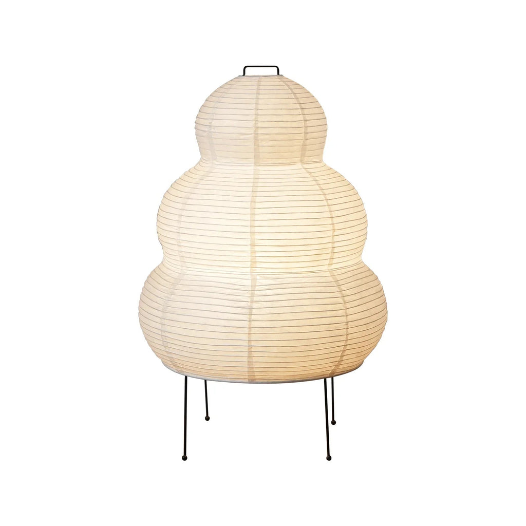 Akari Table Lamp – Mulberry Paper and Black Iron – Soft Light, E27 (ES), Ø 40cm (15.7")