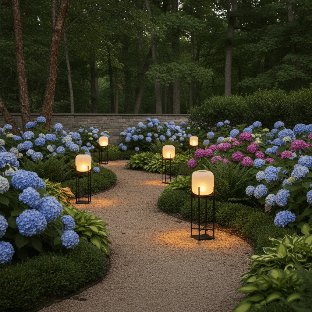 Lantern solar outdoor floor lamp in black with frosted white shade — image 7
