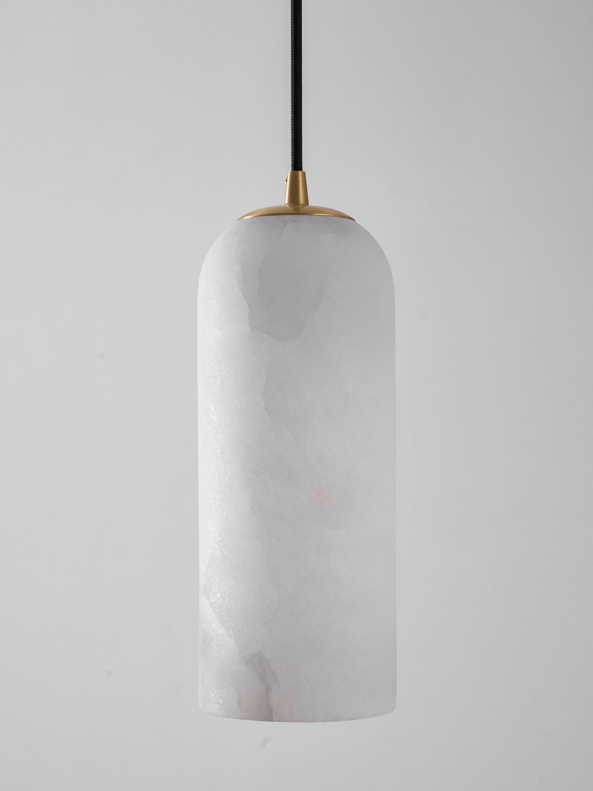 Monty natural alabaster pendant light with braided cable — image 38