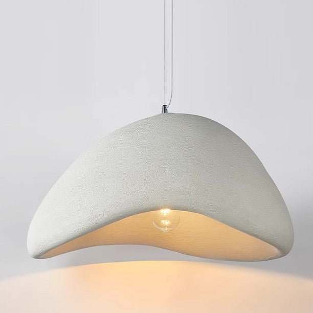 Cloud Japandi Pendant Light – Matt Textured Organic Shade