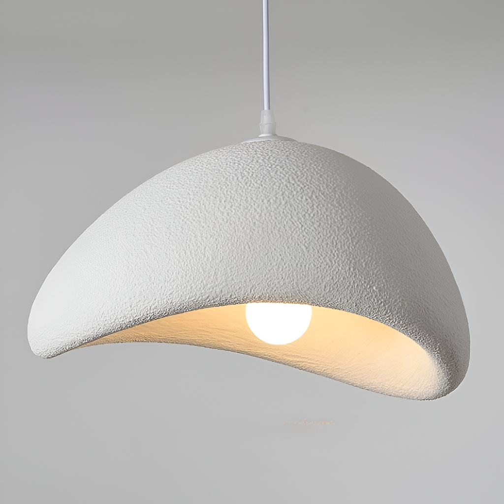 Cloud Japandi Pendant Light – Matt Textured Organic Shade