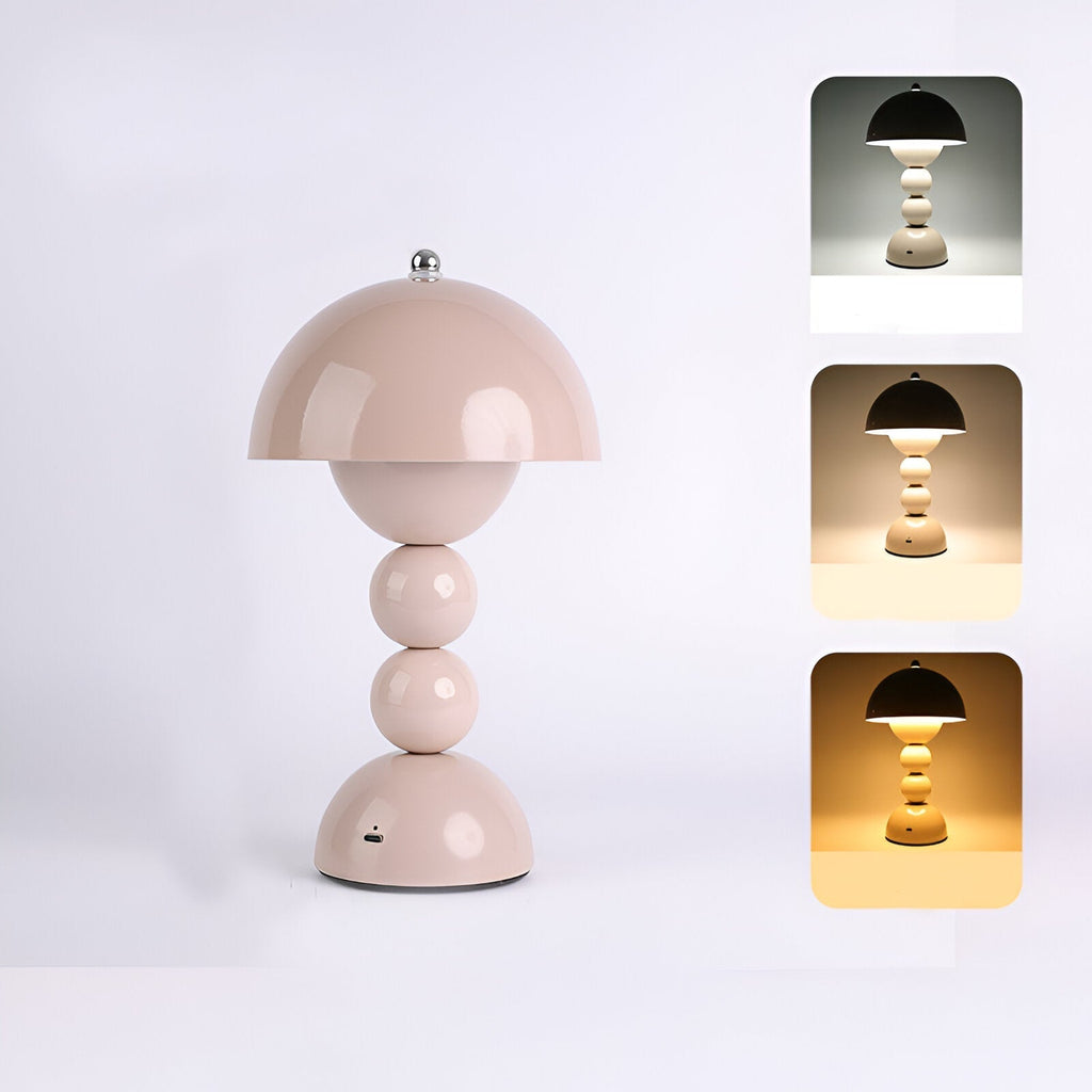 Cordless Table Lamp – Stacked Sphere Base Design – View 32