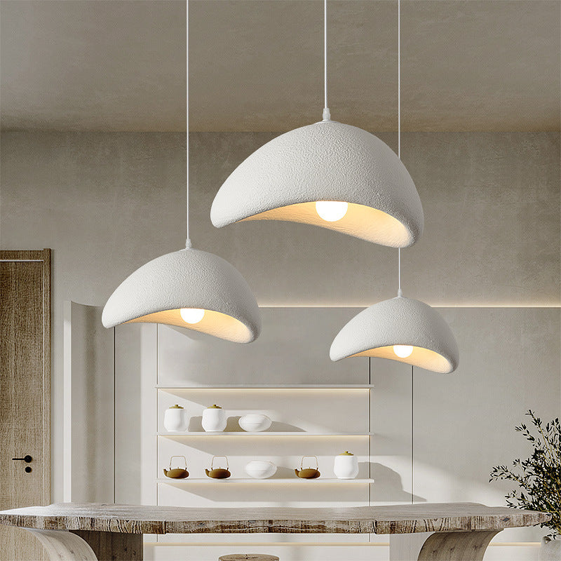 Cloud Japandi Pendant Light – Matt Textured Organic Shade