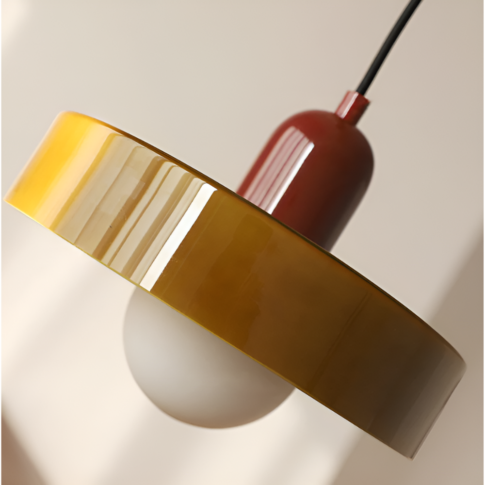 Opal glass globe pendant light with adjustable drop