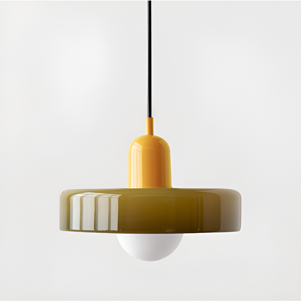 Opal Glass Globe Pendant Light – Adjustable Drop and Colour – view 36