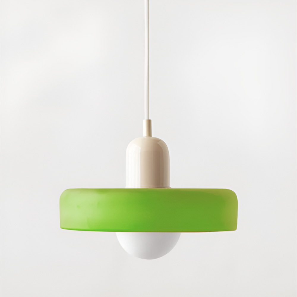 Opal Glass Globe Pendant Light – Adjustable Drop and Colour – view 35