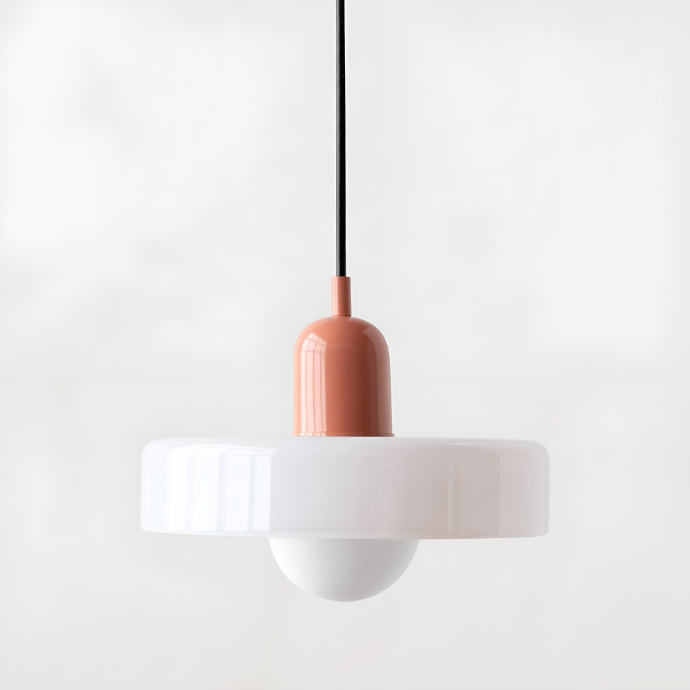Opal Glass Globe Pendant Light – Adjustable Drop and Colour – view 37