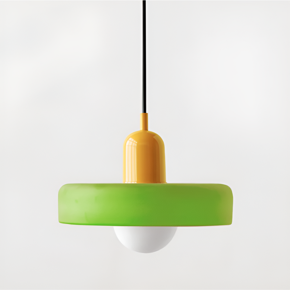 Opal glass globe pendant light with adjustable drop