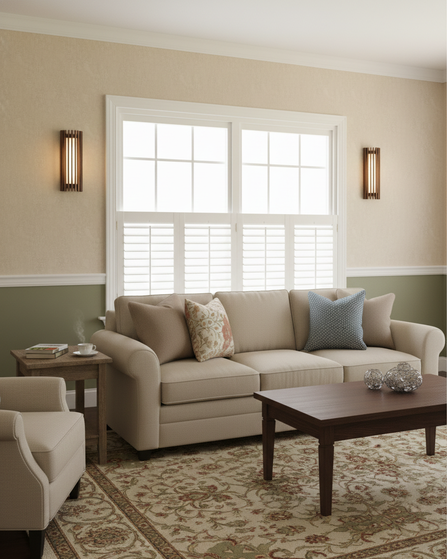 Walnut Slatted Wall Light – Vertical LED Linear Diffuser