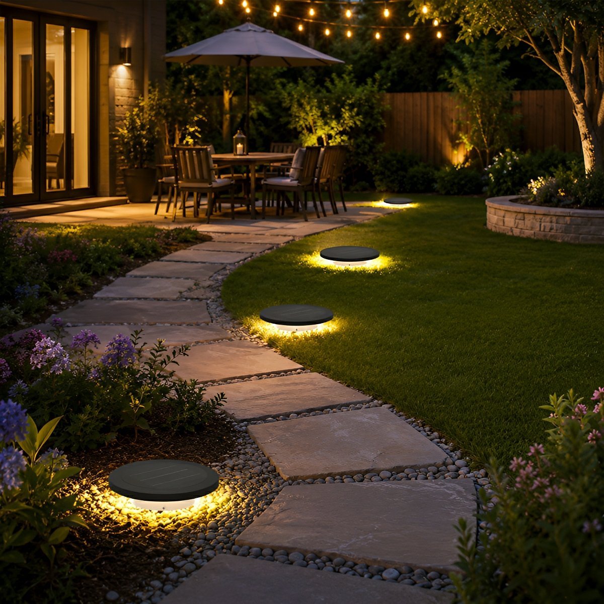 Starburst Outdoor Spotlight – Cast Aluminium and Glass, IP65, 1,530lm, Ø 30cm
