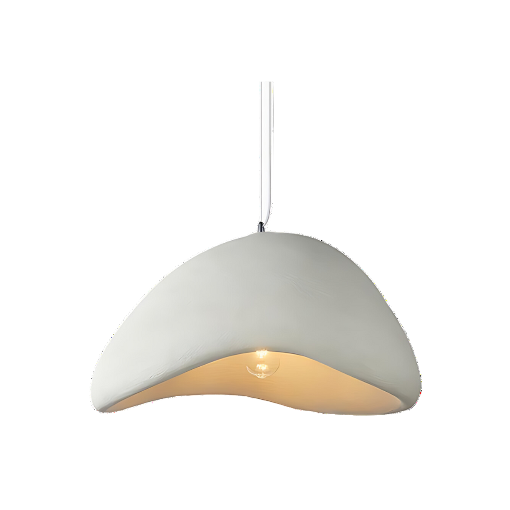 Cloud Japandi Pendant Light – Matt Textured Organic Shade