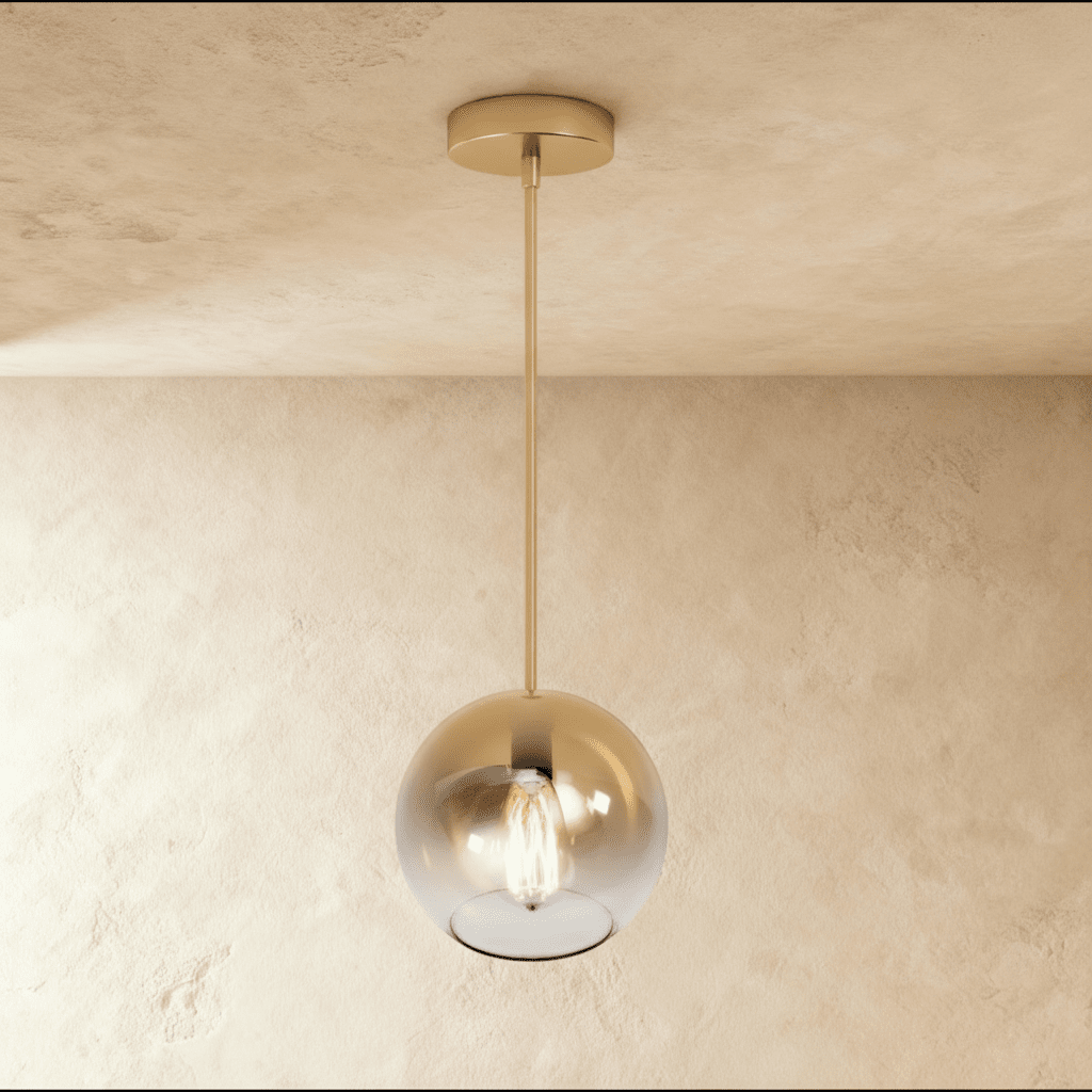 Frosted Glass Globe Pendant Light – Soft Minimal Diffuser