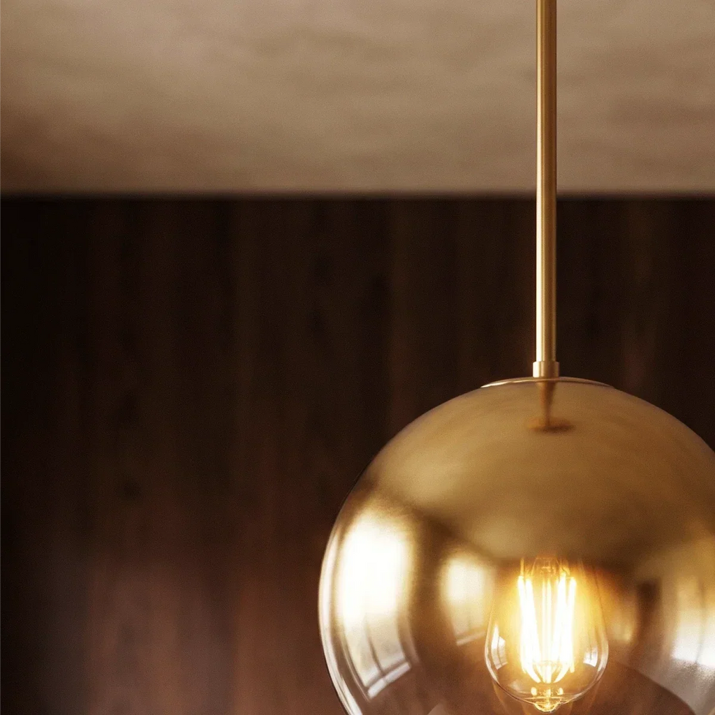 Frosted Glass Globe Pendant Light – Soft Minimal Diffuser