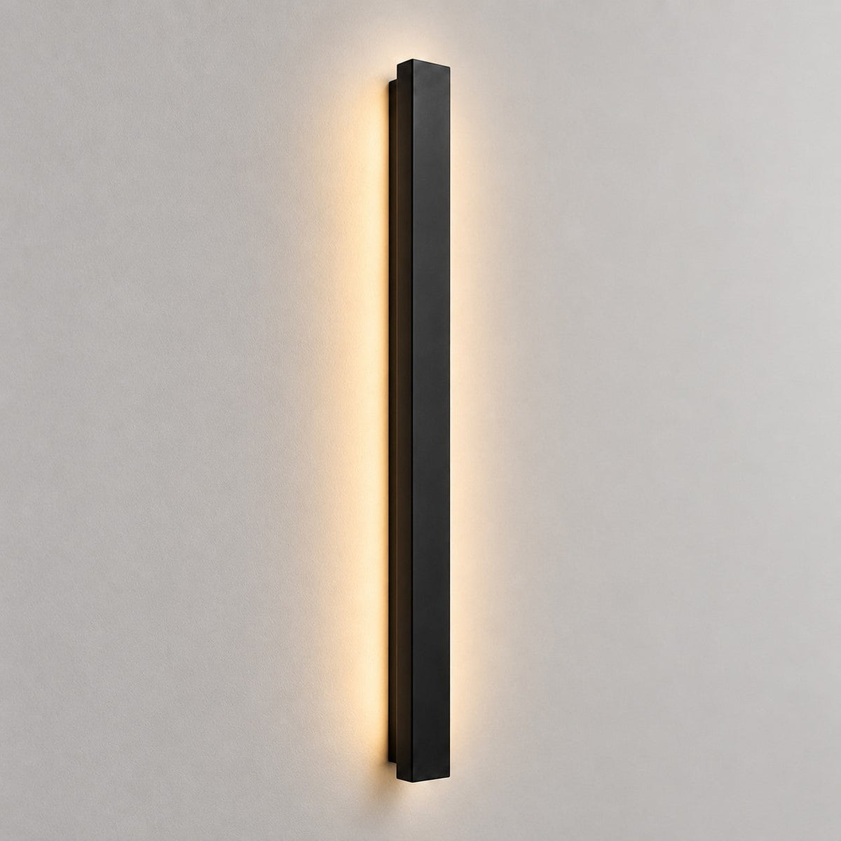 Lumiris black metal LED outdoor wall light, modern design, facade lighting, 120cm