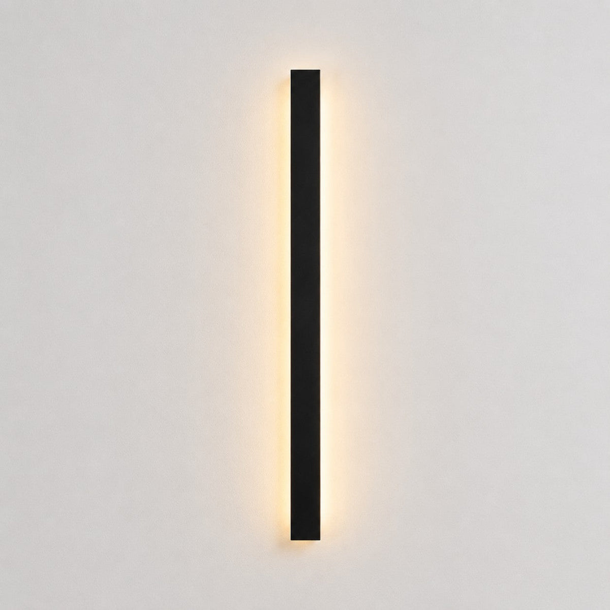 Lumiris black metal LED outdoor wall light, clean design, facade lighting, 120cm