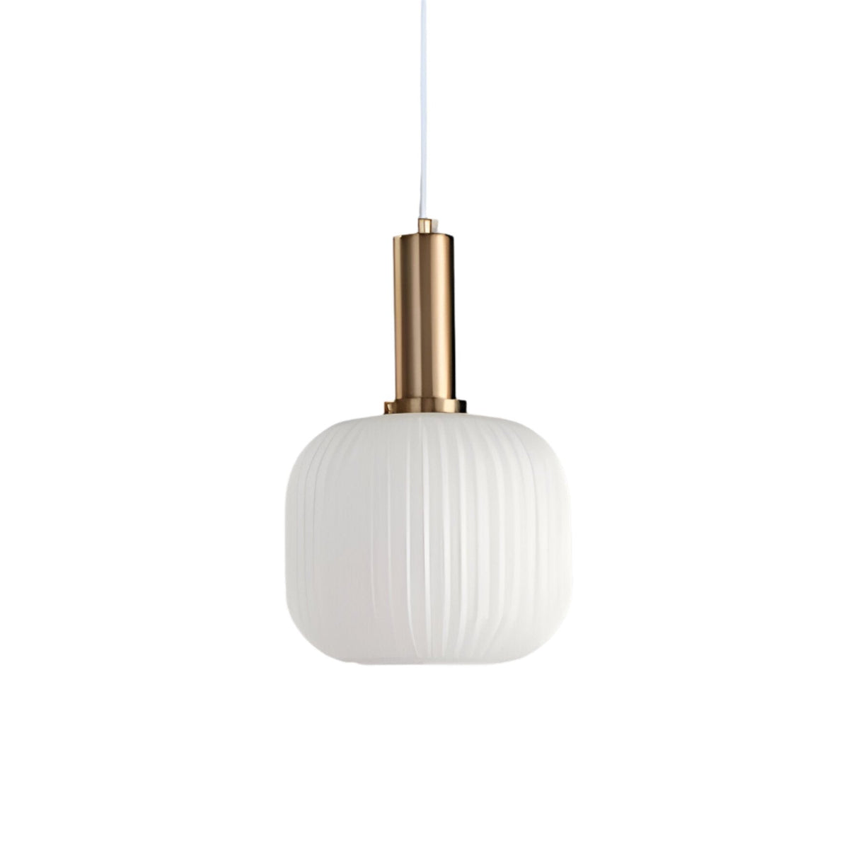 Coloured Blown Glass Pendant Light – Retro Wrought Iron Frame – view 32